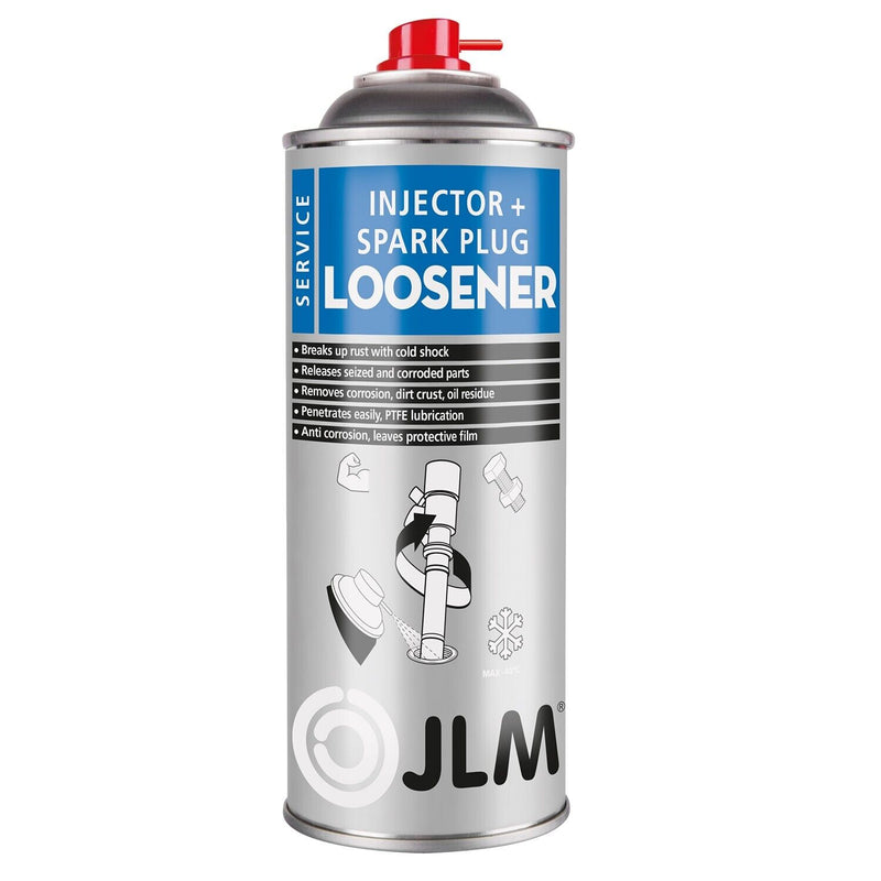 JLM Engine Injector + Spark Plug Loosener Remover Rust Shock 400ml Spray