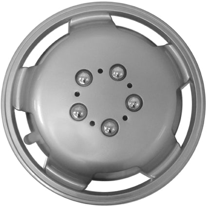 16" Car Van Taxi Silver Deep Dish Raised Wheel Center Trims Hub Caps Covers Set+Caps+Ties