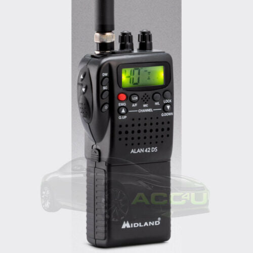 Midland Alan 42 DS Multi Band 40 Channel Handheld Portable CB Radio Transceiver