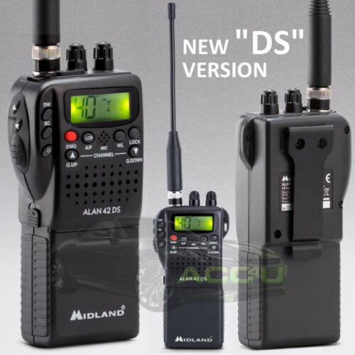 Midland Alan 42 DS Multi Band 40 Channel Handheld Portable CB Radio Transceiver