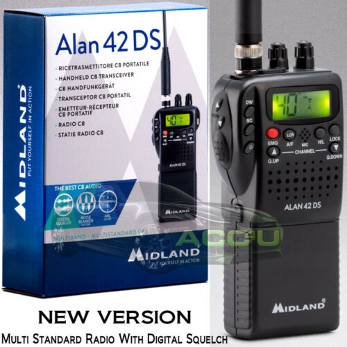 Midland Alan 42 DS Multi Band 40 Channel Handheld Portable CB Radio Transceiver