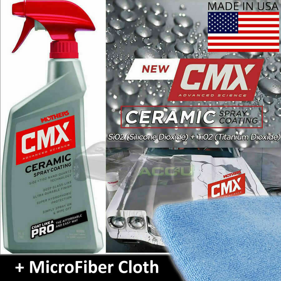 Mothers CMX Car Paint Ceramic Spray Nano Coat Coating Protection Sealant+Cloth