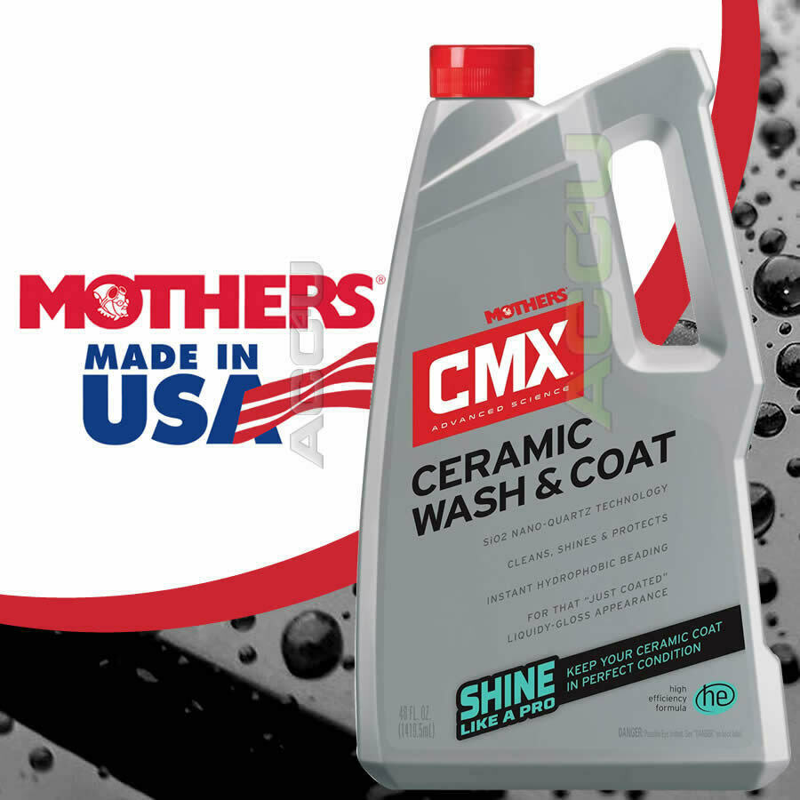 Mothers CMX Car CERAMIC WASH & COAT SiO2 Hydrophobic Gloss Coating Shampoo