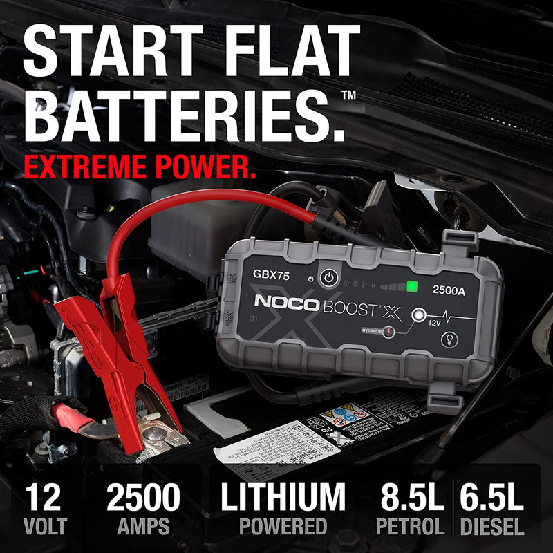 NOCO Boost X GBX75 12v 2500A Portable Lithium Car Van Battery Jump Starter Pack