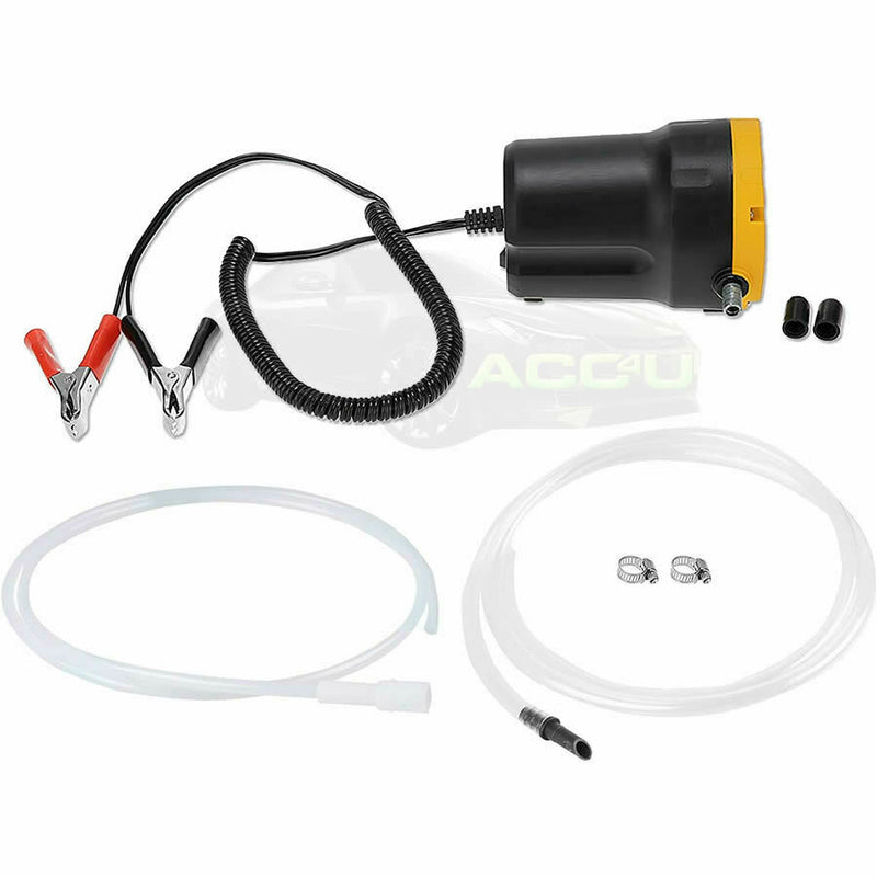 Streetwize 12v Electric Car Diesel Engine Oil Change Extractor Suction Syphon Pump +Caps