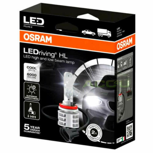 Osram LEDriving HL Gen2 12v 24v H11 6000K Cool White LED Headlight Headlamp Bulbs Kit