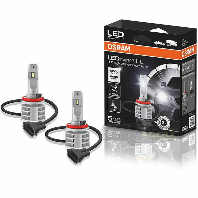 Osram LEDriving HL Gen2 12v 24v H11 6000K Cool White LED Headlight Headlamp Bulbs Kit