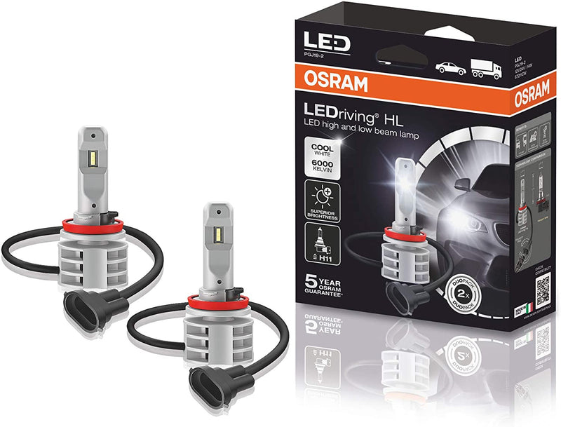 Osram LEDriving HL Gen2 12v 24v H11 6000K Cool White LED Headlight Headlamp Bulbs Kit