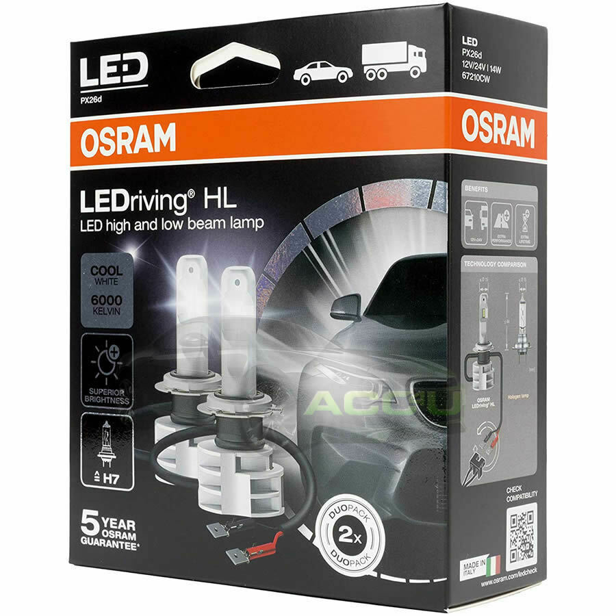 H7 Headlightosram Led Headlight Bulbs H7 H11 6000k Ip68 Waterproof 50w  High Beam