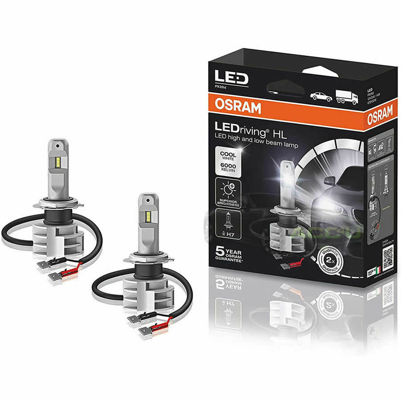 Osram LEDriving HL Gen 2 12v 24v H7 6000K Cool White LED Headlight Headlamp Bulbs Kit