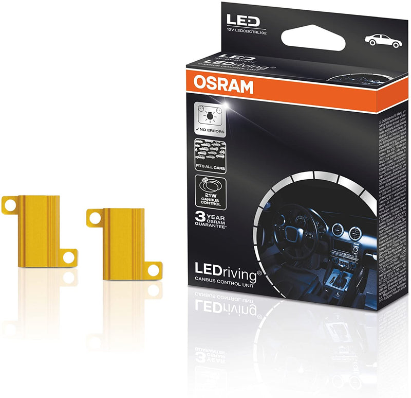 Osram LEDCBCTRL102 12v Car LEDriving SL LED Bulbs 21W Canbus Control Resistors Unit