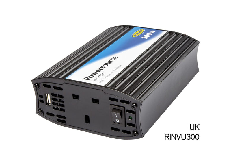 Ring 12v Car Battery to 230v Home Mains Socket+2.1A USB Port 300w Power Inverter