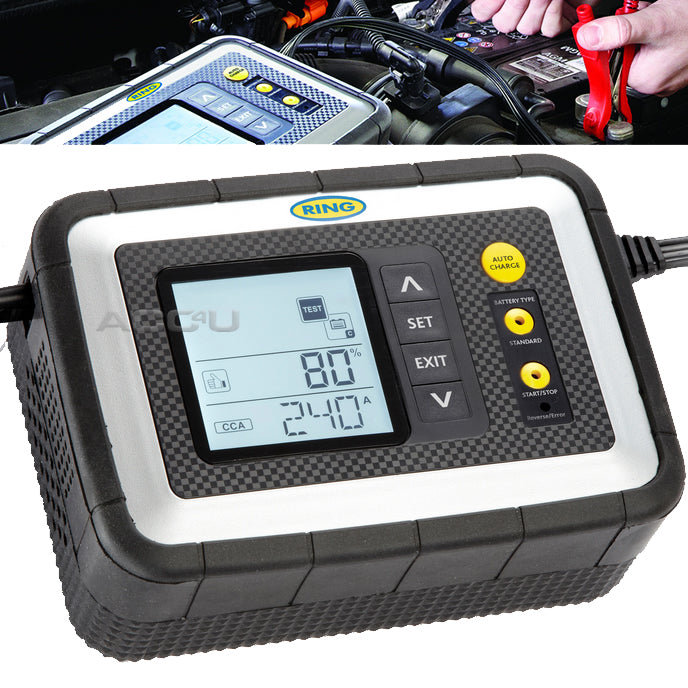 Ring RSC608 12v 8 Amp Car Van Intelligent Smart Battery Charger & Analyser Tester