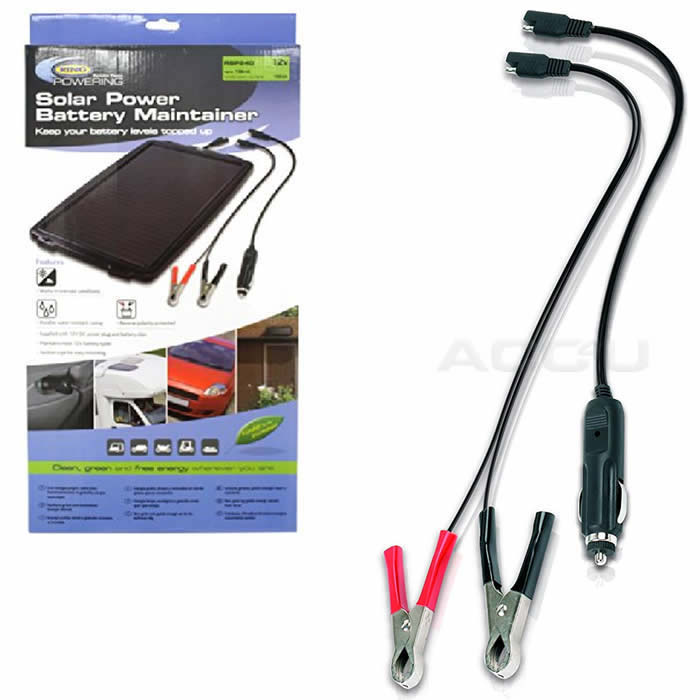 Ring RSP240 12v Car Van Bike 4x4 Solar Power 100Ah Battery Maintainer Charger