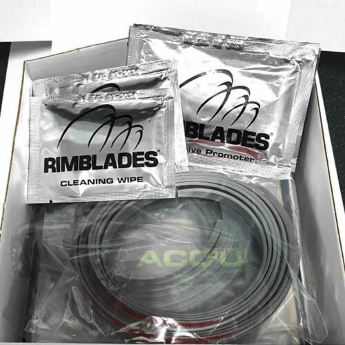 Rimblades LIGHT Car SILVER/GREY Alloy Wheel Rim Edge Rubber Protectors Styling Strip Kit