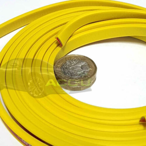 Rimblades LIGHT Car YELLOW Alloy Wheel Rim Edge Rubber Protectors Styling Strip Kit +Caps