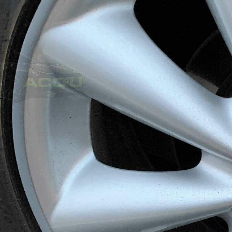 Rimblades ULTRA WHITE Car 4x4 Alloy Wheel Rim Edge Protectors Styling Strip Kit +Caps