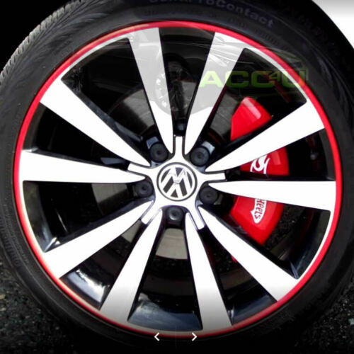 Rimblades ULTRA RED Car Alloy Wheel Rim Edge Protectors Strip Kit