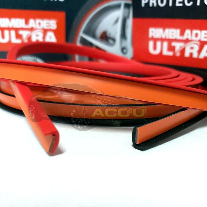 Rimblades ULTRA BLACK Car 4x4 Alloy Wheel Rim Edge Protectors Styling Strip Kit