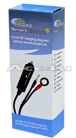 Ring SmartCharge+ RSCL 12v In Car DC Charging Plug & Battery Terminal Leads Set