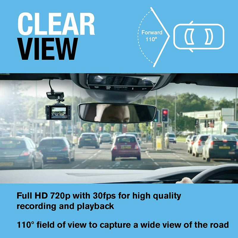 Ring RSDC1000 720p HD G-Sensor Windscreen Dash Cam Camera Video Journey Recorder