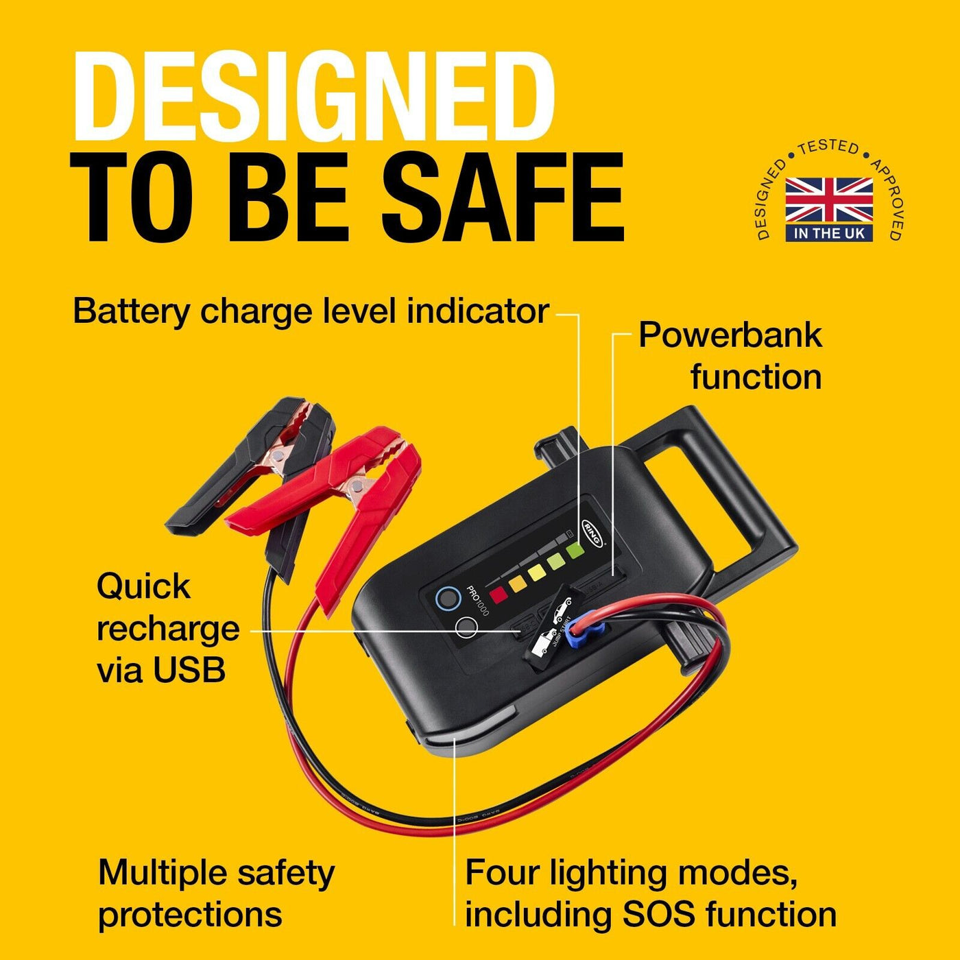 Jumpstarter 1000A 12 / 24 Volt Starthilfegerät Booster Powerbank