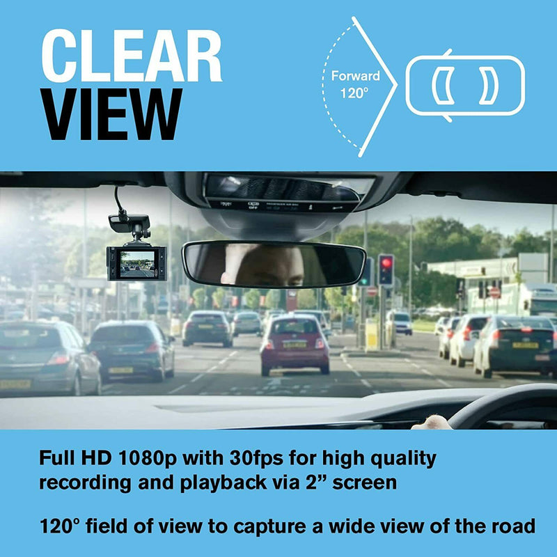 Ring RSDC2000 1080P WIFI APP G-Sensor Car Dash Cam Camera Video Journey Recorder +Caps