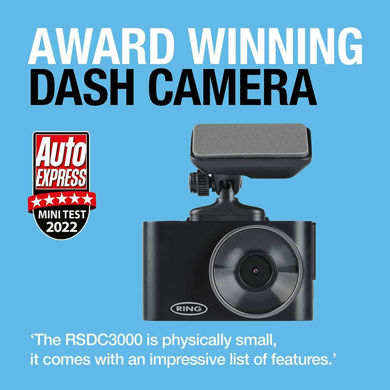 Ring RSDC3000 WIFI APP GPS G-Sensor Car Dash Cam Camera Video Journey Recorder