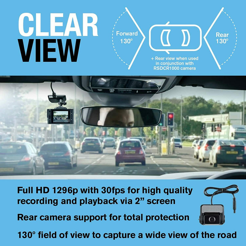 Ring RSDC3000 WIFI APP GPS G-Sensor Car Dash Cam Camera Video Journey Recorder