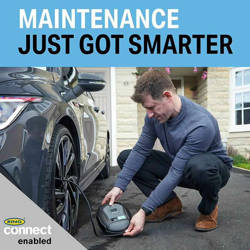 Ring RTC650BT Smart Bluetooth App Control Car Tyre Air Compressor Inflator Pump