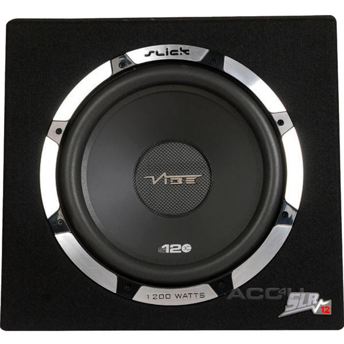 Vibe Slick SLR12A V2 12" inch 1200w Car Active Amplified Subwoofer Sub Bass Box Enclosure
