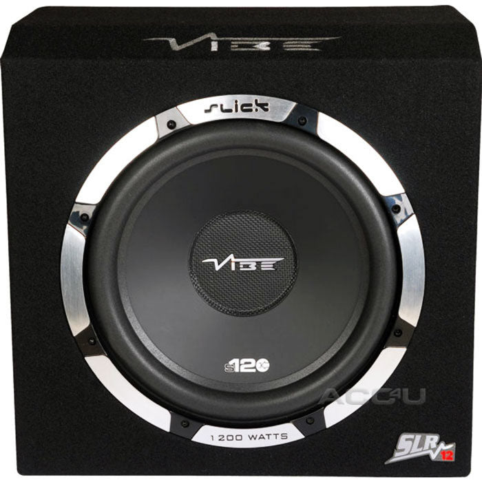 Vibe Slick SLR12A V2 12" inch 1200w Car Active Amplified Subwoofer Sub Bass Box Enclosure