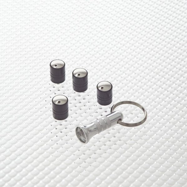 Richbrook Spinning Car Anti Theft Wheel Valve Dust Caps Set Of 4