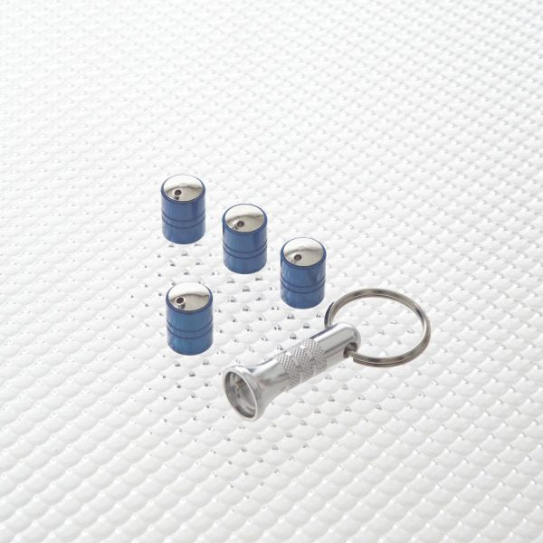 Richbrook Spinning Car Anti Theft Wheel Valve Dust Caps Set Of 4