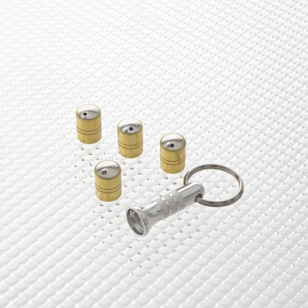 Richbrook Spinning Car Anti Theft Wheel Valve Dust Caps Set Of 4