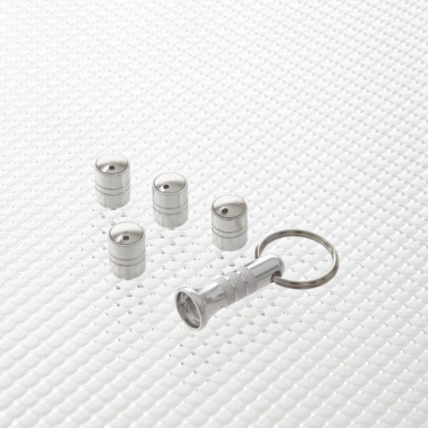 Richbrook Spinning Car Anti Theft Wheel Valve Dust Caps Set Of 4