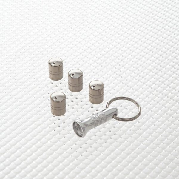 Richbrook Anti-theft Ford RS Alloy Wheel Dust Caps – Set Of 4, Stainless Steel, Universal Fit