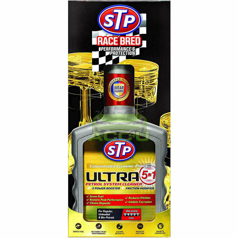 STP Ultra 5in1 Car SUV PETROL Engine Fuel System Cleaner Power Booster Treatment