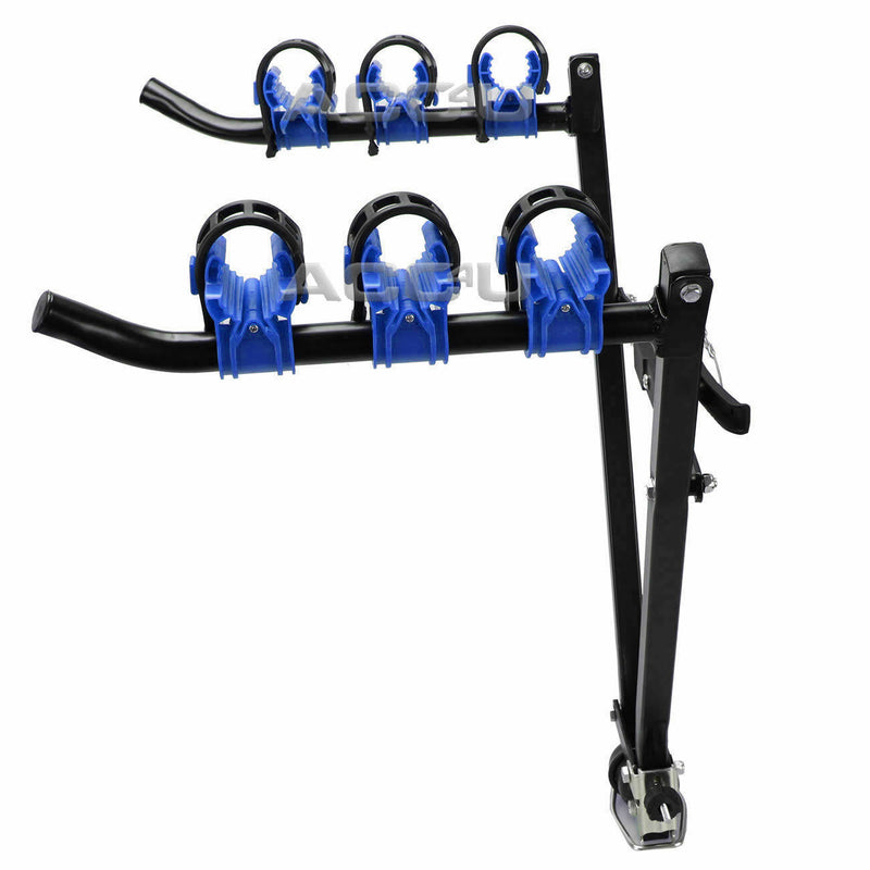 Summit SUM-608 Scissor Style Car 4x4 Rear Tow Ball Mount 3 Cycle Bike Rack Carrier