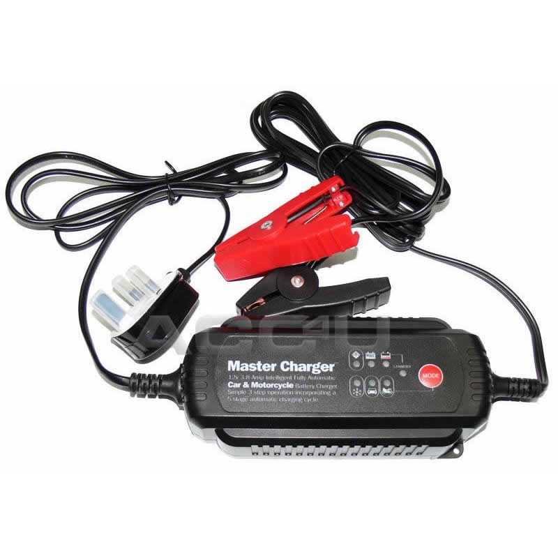 12v 3.8 Amp Car Van Motorcycle Boat Intelligent Fully Automatic Battery Charger