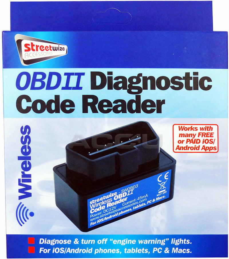 Car OBDII DTC Engine Diagnostic Error Fault Code Reader Wireless Adapter SWOBD3