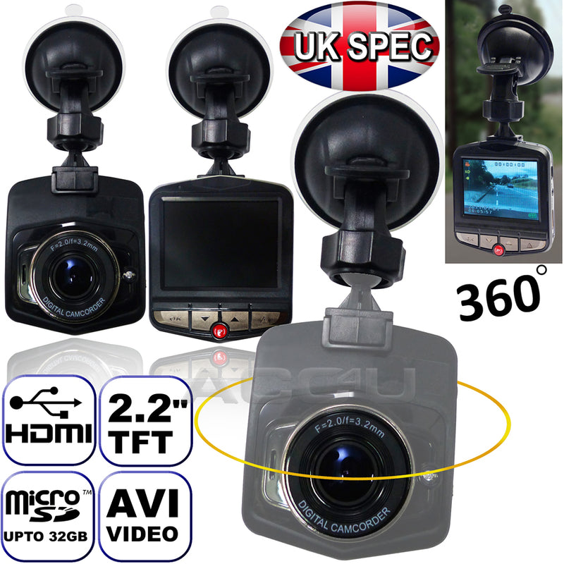 In Car Infrared Motion Sensing Premium HD Dash Cam Camera Video Journey Recorder