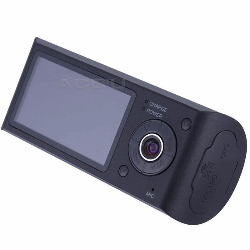 In Car Taxi CCTV 2.7" Display GPS HD Front & Rear Dual Dash Cam Camera Video Journey Recorder