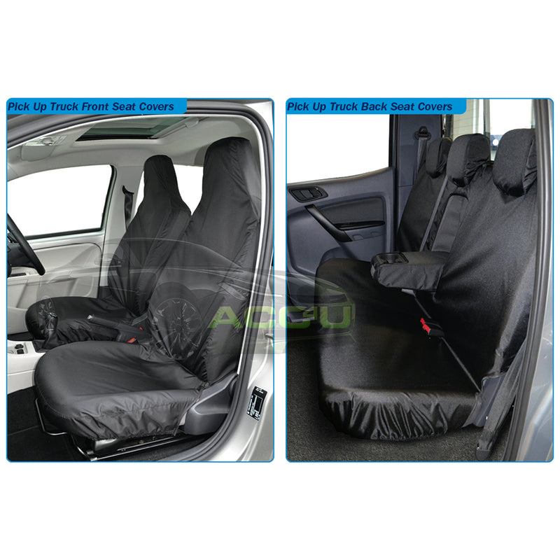 For Toyota Hilux Pick Up Truck Semi Tailored Heavy Duty Waterproof Seat Covers Set