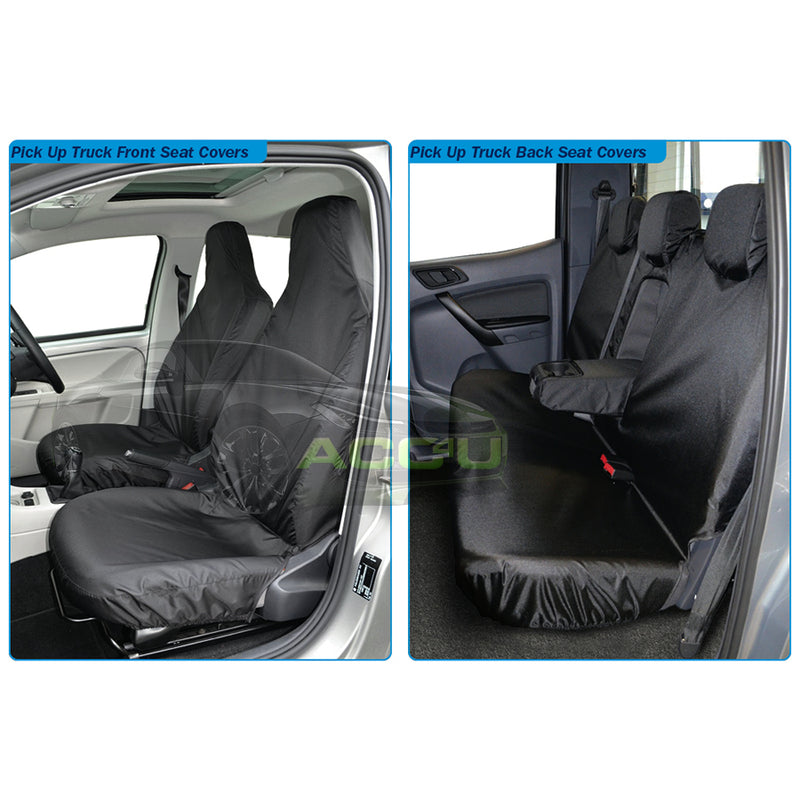 For Mitsubishi L200 Pick Up Truck Semi Tailored Heavy Duty Waterproof Seat Covers Set