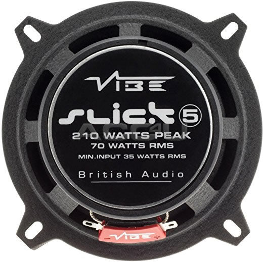 Vibe SLICK5 V7 Slick Series 2 5.25" inch 420w Car Van Door Shelf Coaxial Speakers Set