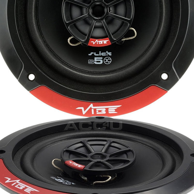 Vibe SLICK5 V7 Slick Series 2 5.25" inch 420w Car Van Door Shelf Coaxial Speakers Set