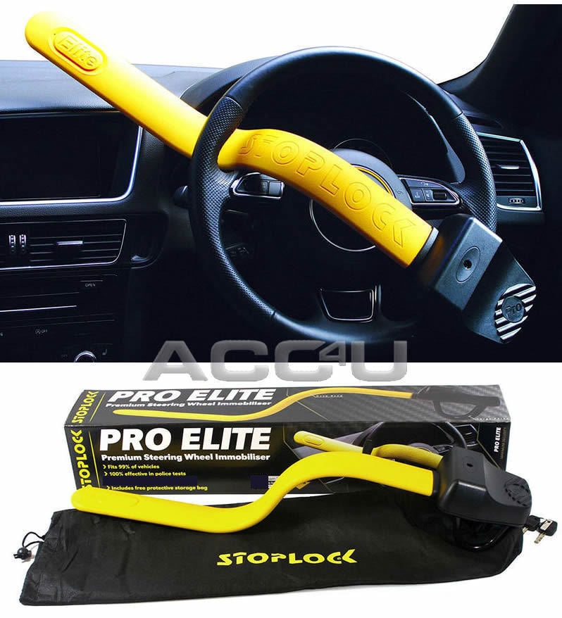 Stoplock PRO ELITE Premium High Security Car Van 4x4 Steering Wheel Lock Immobiliser