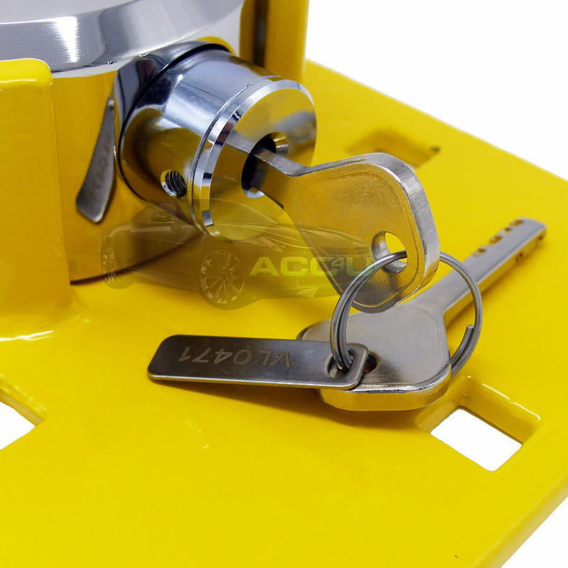 Stoplock High Security Yellow Anti Theft Van Door Lock with Hasps Padlock 2 Keys