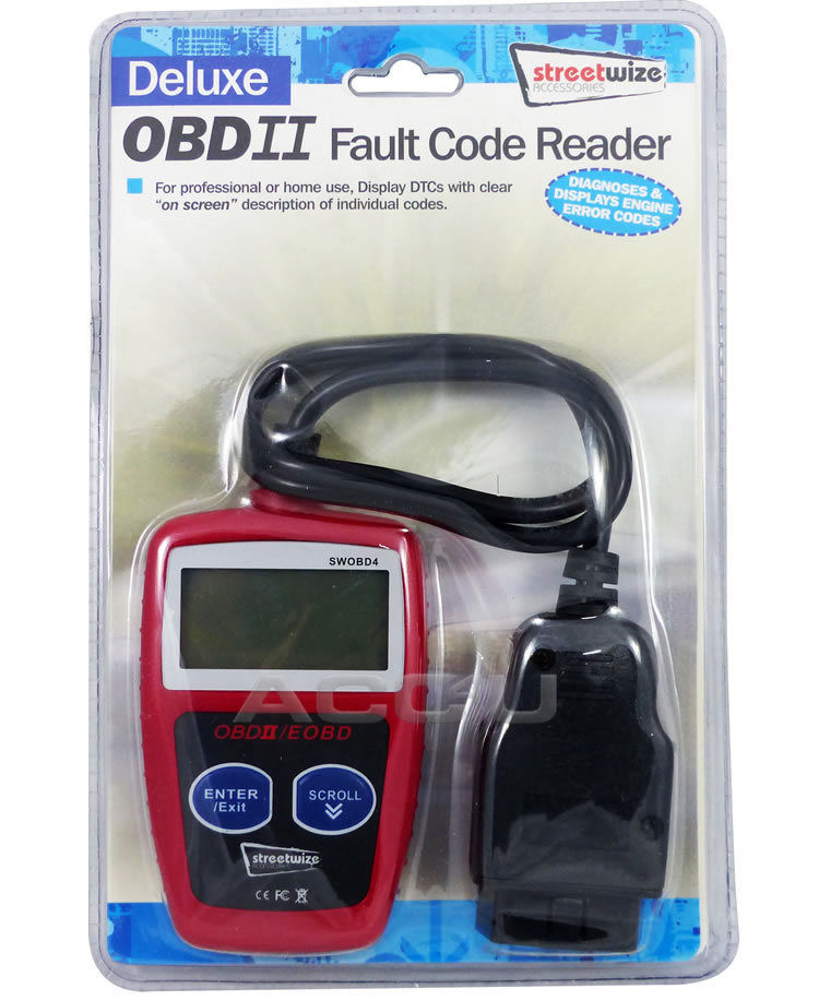 Car OBDII DTC MIL Engine Diagnostic Error Fault Code Scan Reader Reset Tool +Caps
